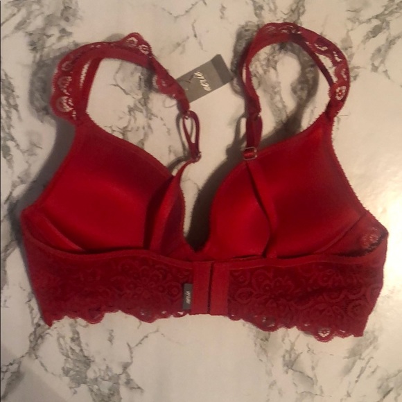 Aerie Red Lace Longline Push Up Bra - Picture 5 of 5